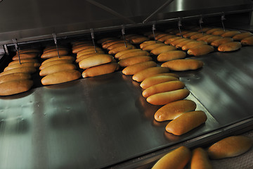 Image showing bread factory production