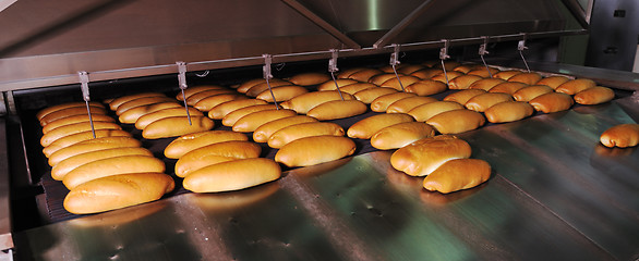 Image showing bread factory production