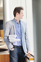 Image showing young architect business man portrait