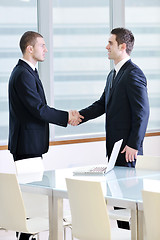 Image showing handshake on business meeting