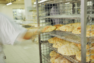 Image showing bread factory production