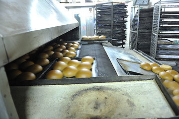 Image showing bread factory production