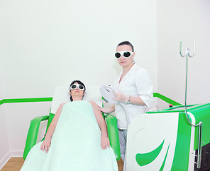 Image showing skincare and laser depilation