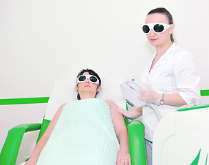 Image showing skincare and laser depilation