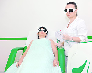 Image showing skincare and laser depilation