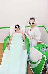 Image showing skincare and laser depilation