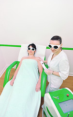 Image showing skincare and laser depilation