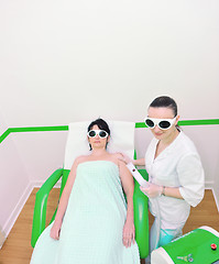 Image showing skincare and laser depilation