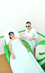 Image showing skincare and laser depilation