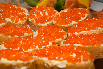 Image showing Red caviar