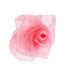 Image showing Red Rose of translucent tape