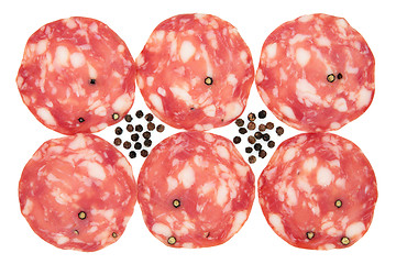 Image showing Salami Slices