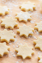 Image showing Raw Christmas cookies