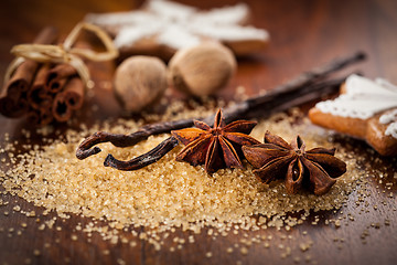 Image showing Baking ingredients and spices