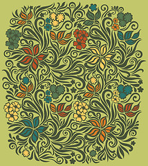 Image showing Decorative floral background