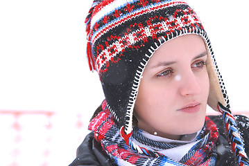 Image showing snow-girl