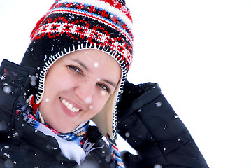 Image showing snow-girl