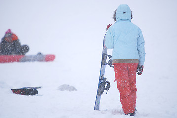 Image showing snowboarder