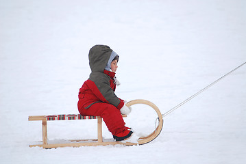 Image showing sledding