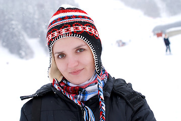 Image showing snow-girl