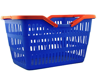 Image showing blue shopping basket