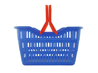 Image showing blue shopping basket