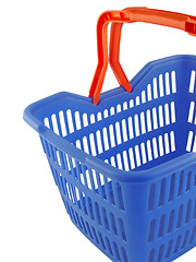 Image showing blue shopping basket