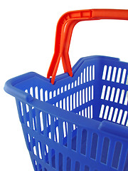 Image showing blue shopping basket