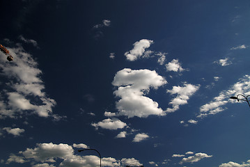 Image showing blue sky with dramatic clouds