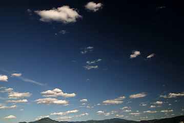 Image showing blue sky with dramatic clouds