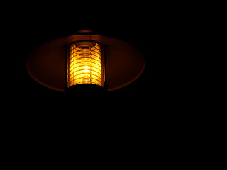 Image showing Park lamp, nightshoot.