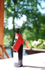 Image showing wine bottle on table