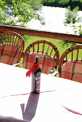 Image showing wine bottle on table