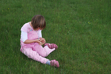 Image showing little girl crying 