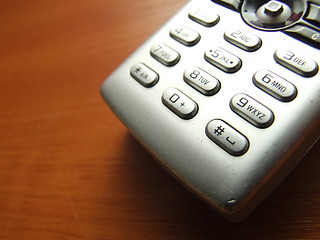 Image showing cellphone keypad closeup