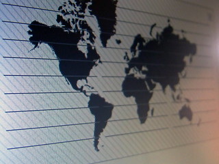 Image showing world map macro on tft screen
