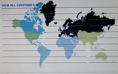 Image showing world map macro on tft screen