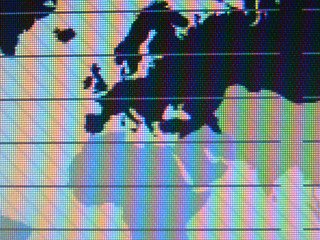 Image showing world map macro on tft screen