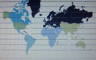 Image showing world map macro on tft screen