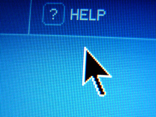 Image showing help online and cursor above