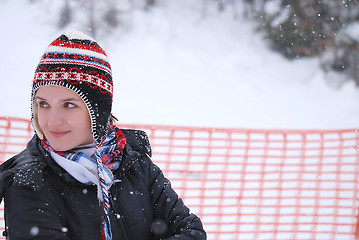 Image showing snow-girl