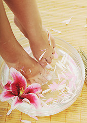 Image showing foot spa