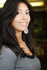 Image showing young woman indoor