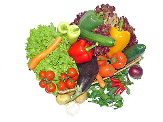 Image showing fresh vegetables in basket