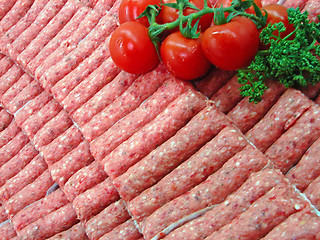 Image showing fresh sausages