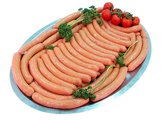 Image showing fresh sausages