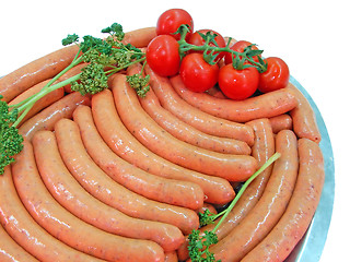 Image showing fresh sausages