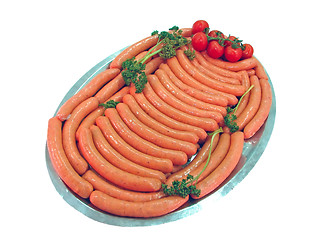 Image showing fresh sausages