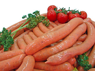 Image showing fresh sausages