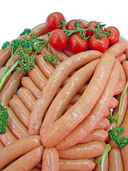 Image showing fresh sausages